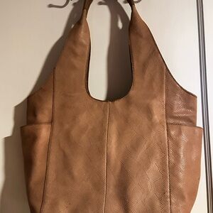 Lucky Brand Tan Leather Tote Bag